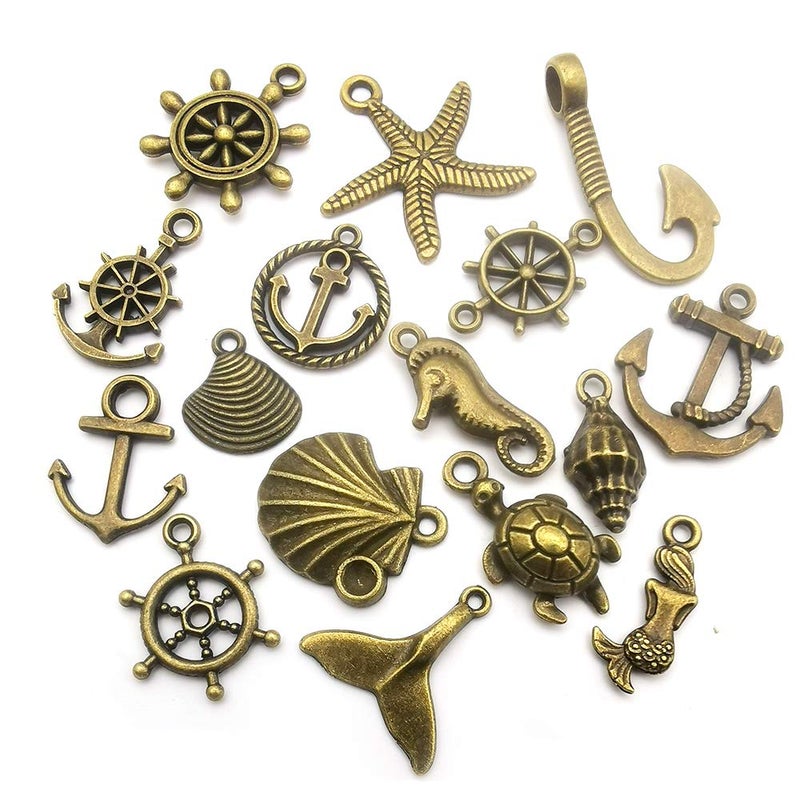 WOCRAFT 100pcs Bulk Lots Mini Antique Bronze Charms for Jewelry Making Supplies DIY Craft Material Accessories Bracelet Earring Charms Wholesale (HK421) - Image 4